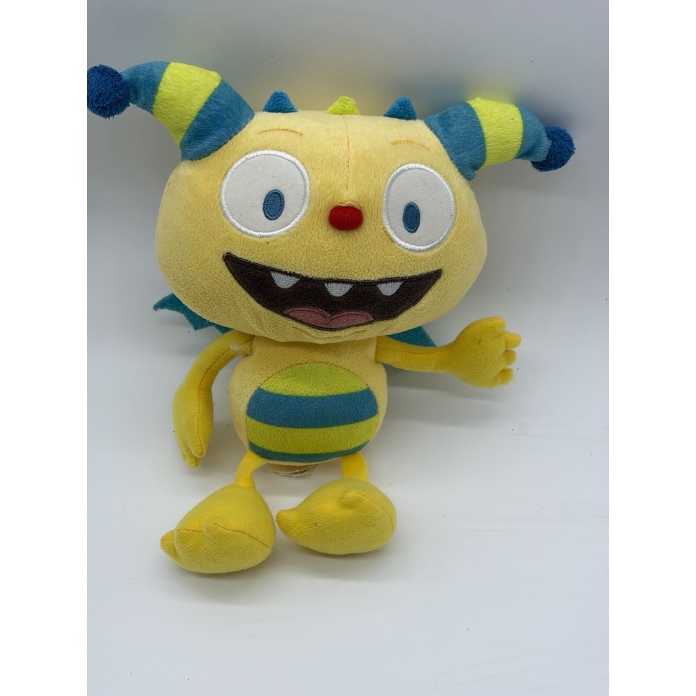 Disney Jr HENRY HUGGLEMONSTER Plush Stuffed Yellow Monster Blue Wings 8" Animal